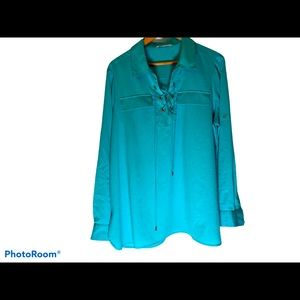 Calvin Klein Aqua Blouse OX